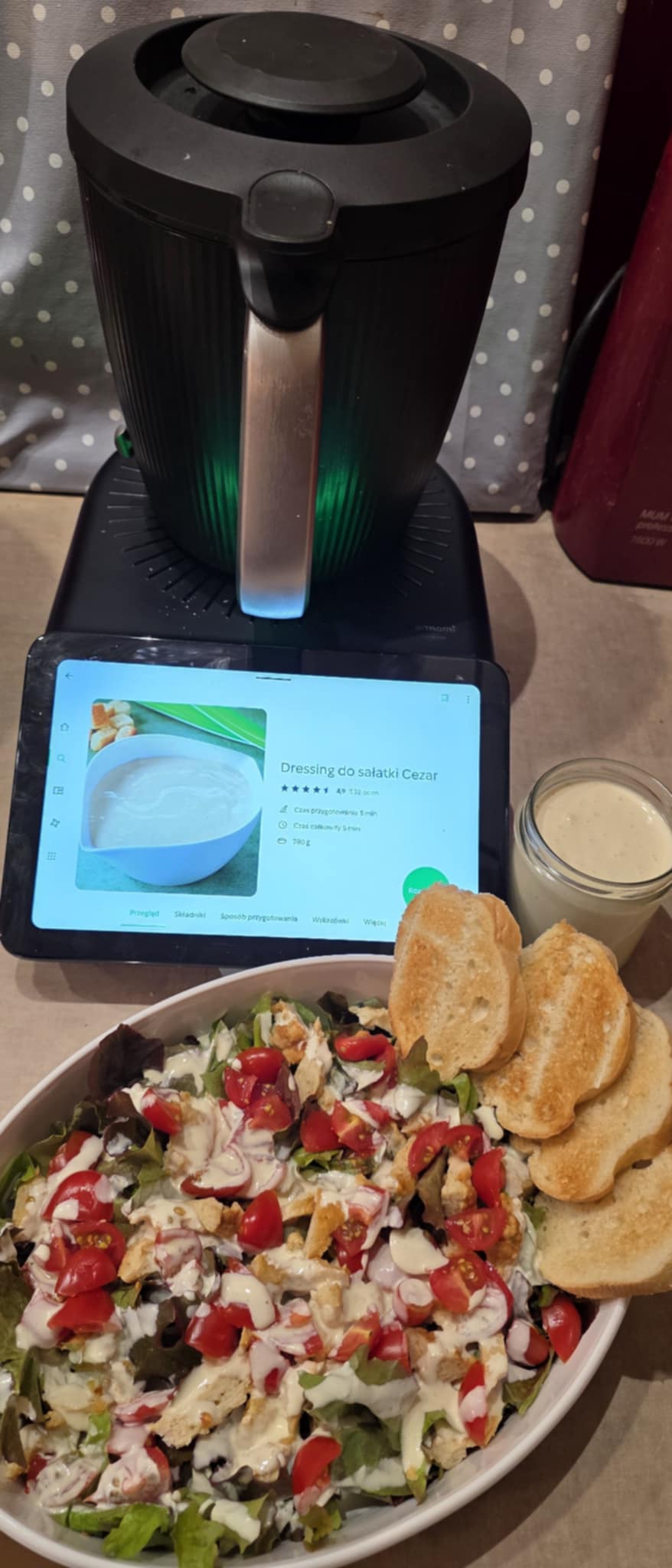 Dressing do sałatki Cezar Thermomix