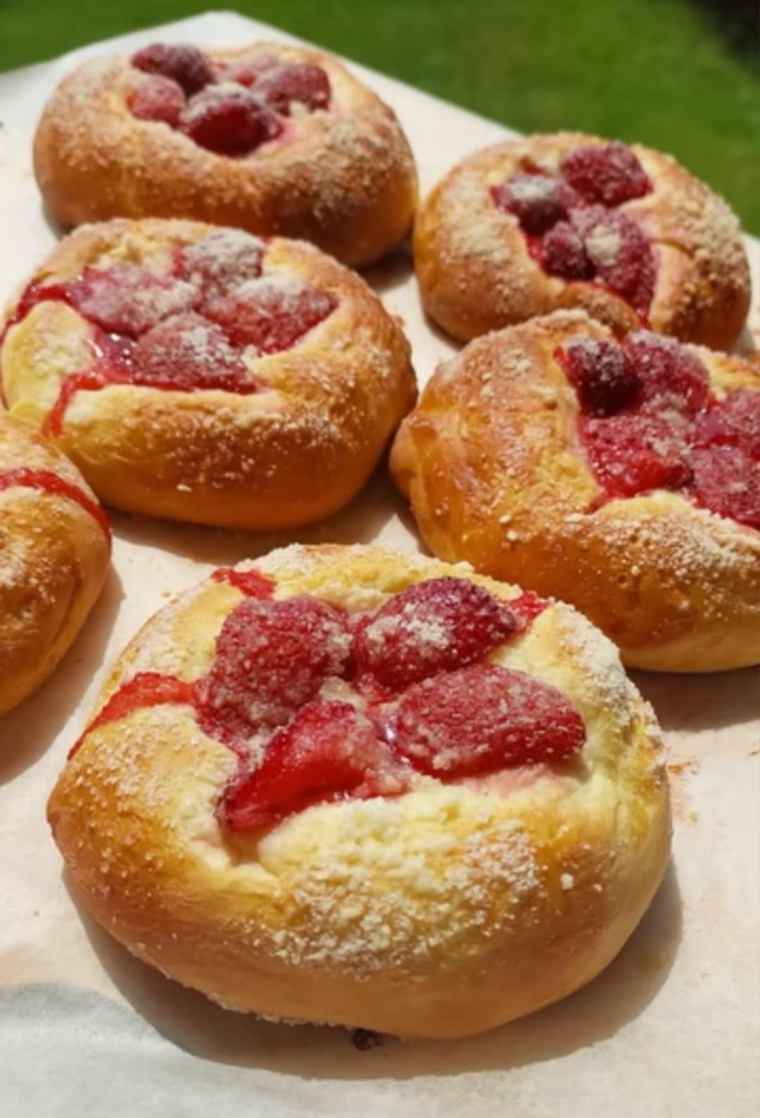 Drożdżówki z truskawkami Thermomix