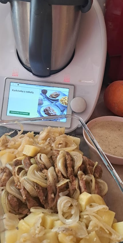 Karkówka z cebulą Thermomix