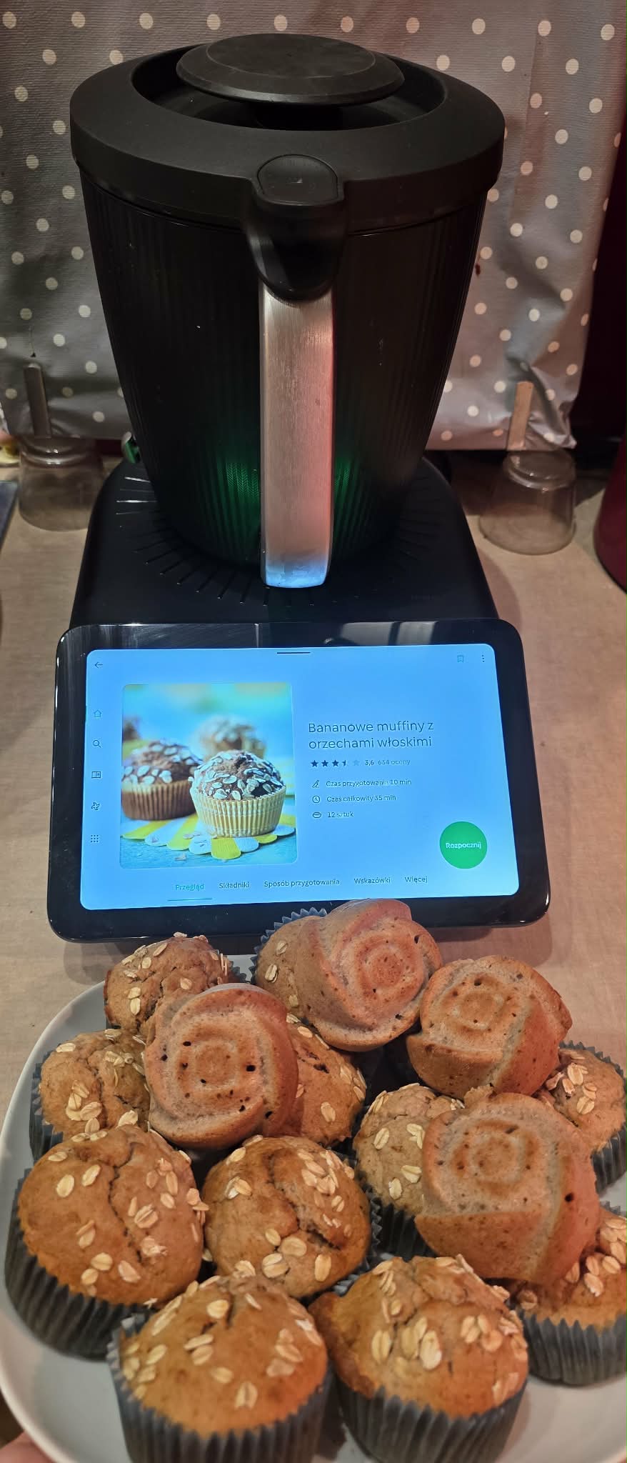 Bananowe muffiny z orzechami Thermomix