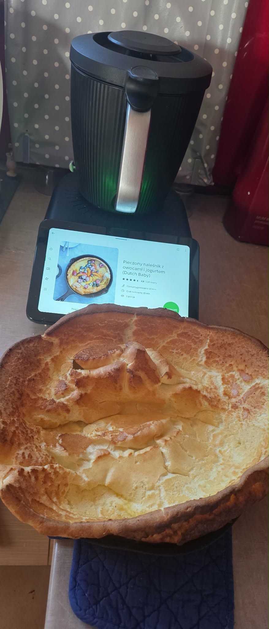 Pieczony naleśnik z owocami Thermomix