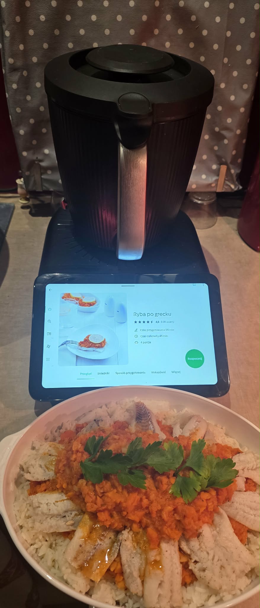 Ryba po grecku Thermomix przepis