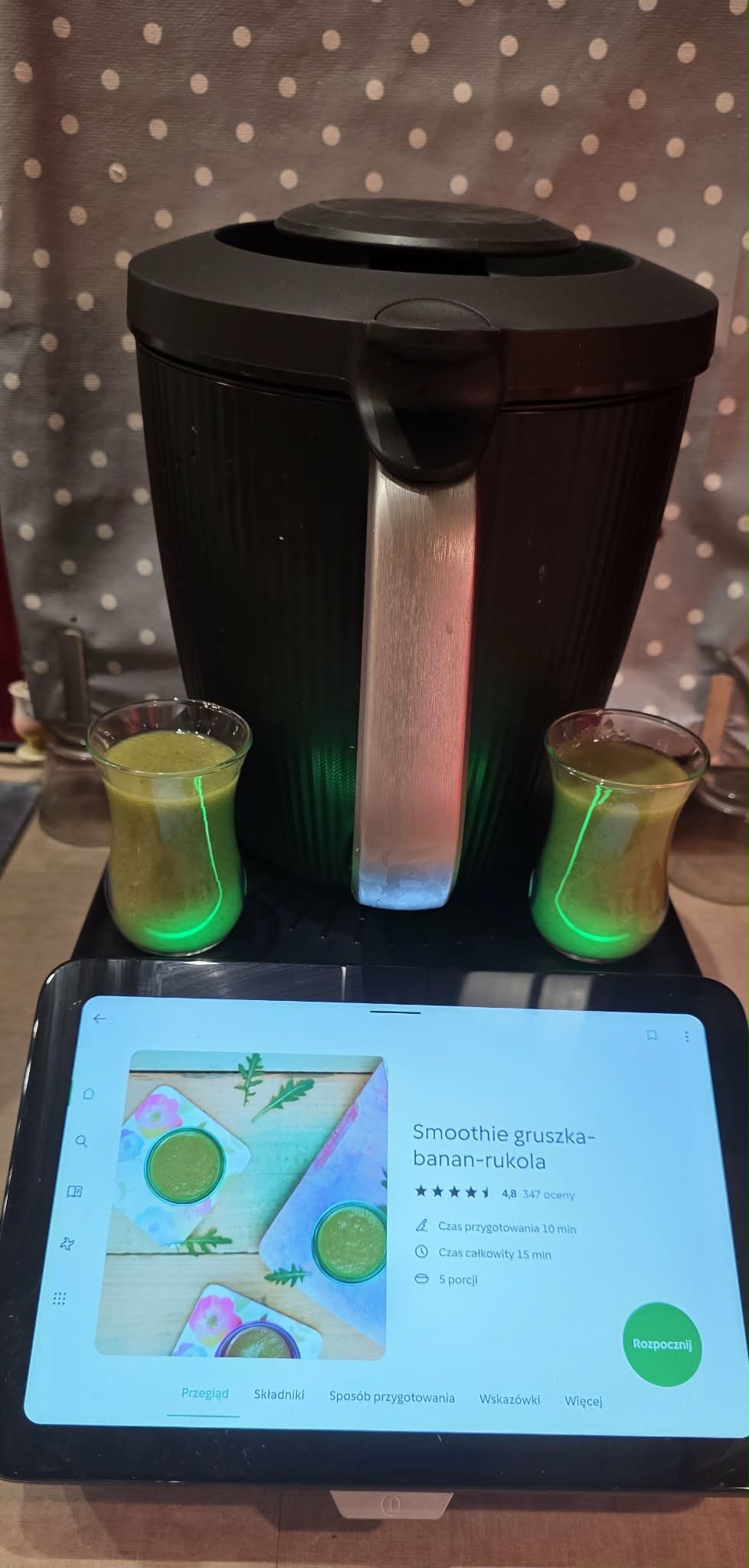 Smoothie gruszka banan rukola Thermomix